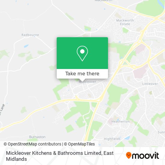 Mickleover Kitchens & Bathrooms Limited map