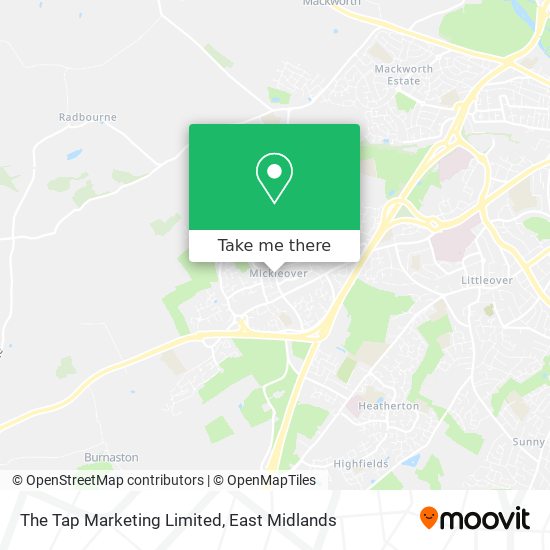 The Tap Marketing Limited map