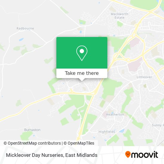 Mickleover Day Nurseries map