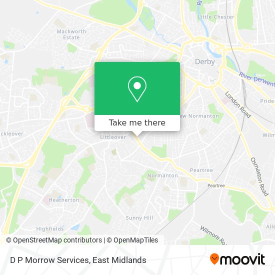 D P Morrow Services map
