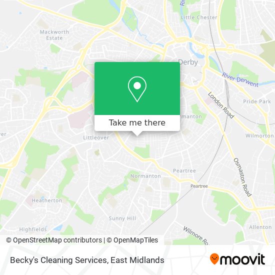 Becky's Cleaning Services map