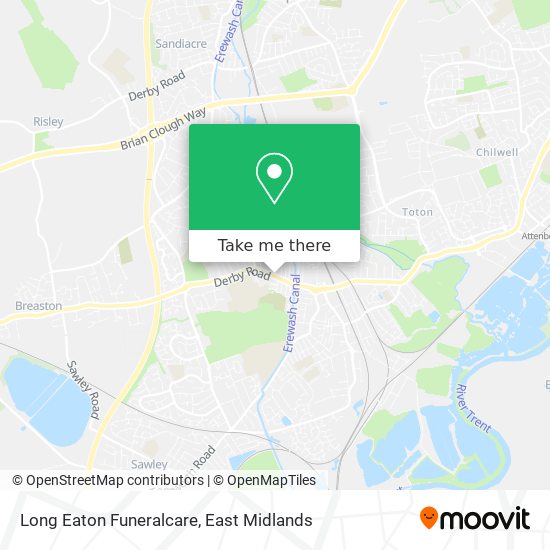 Long Eaton Funeralcare map