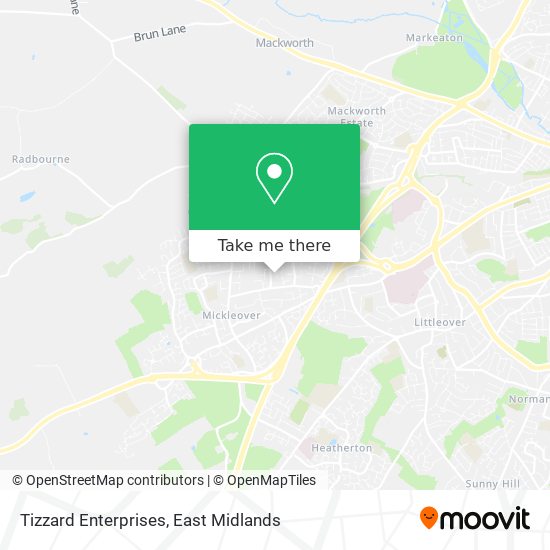 Tizzard Enterprises map