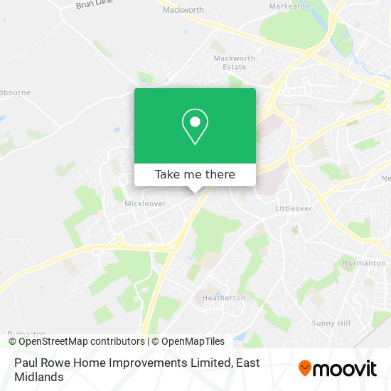 Paul Rowe Home Improvements Limited map