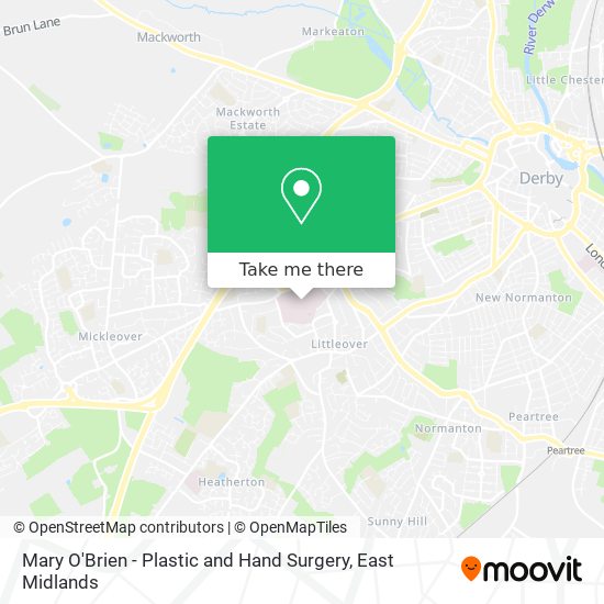 Mary O'Brien - Plastic and Hand Surgery map