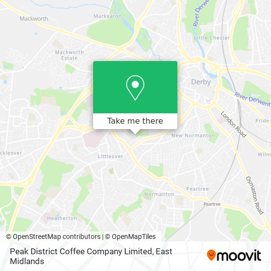 Peak District Coffee Company Limited map