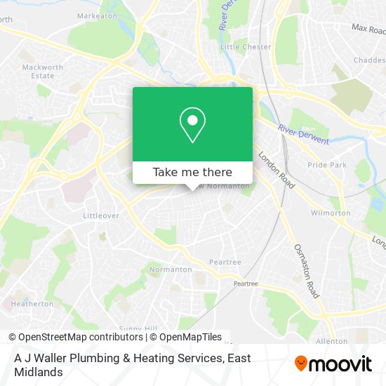 A J Waller Plumbing & Heating Services map