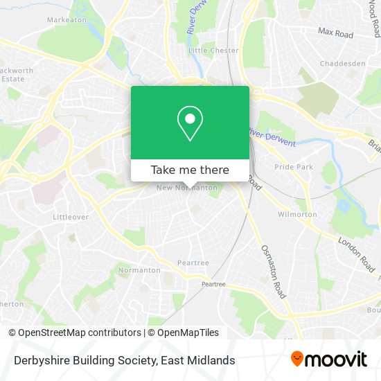 Derbyshire Building Society map