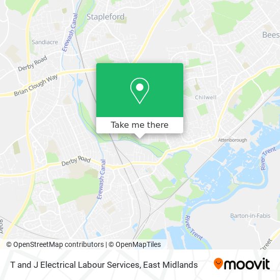T and J Electrical Labour Services map