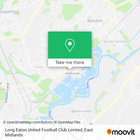 Long Eaton United Football Club Limited map