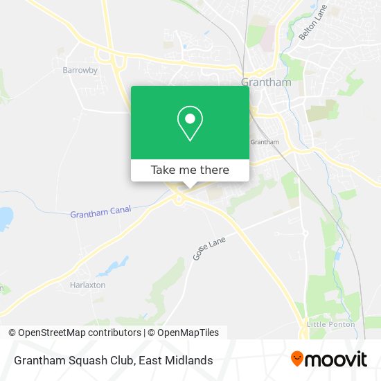 Grantham Squash Club map