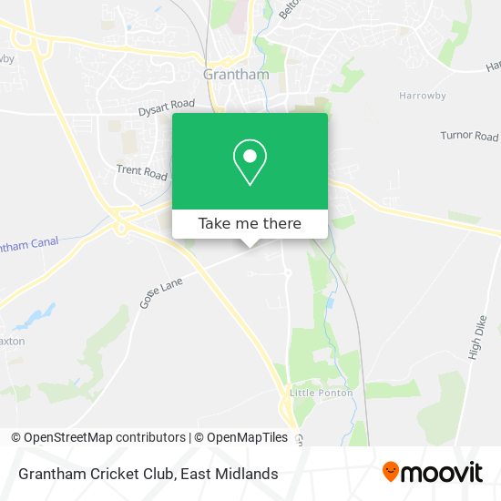 Grantham Cricket Club map