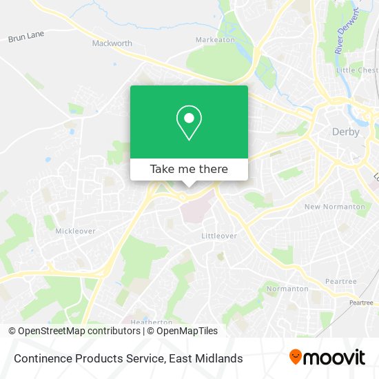 Continence Products Service map