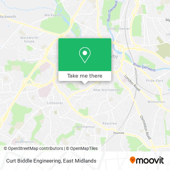 Curt Biddle Engineering map