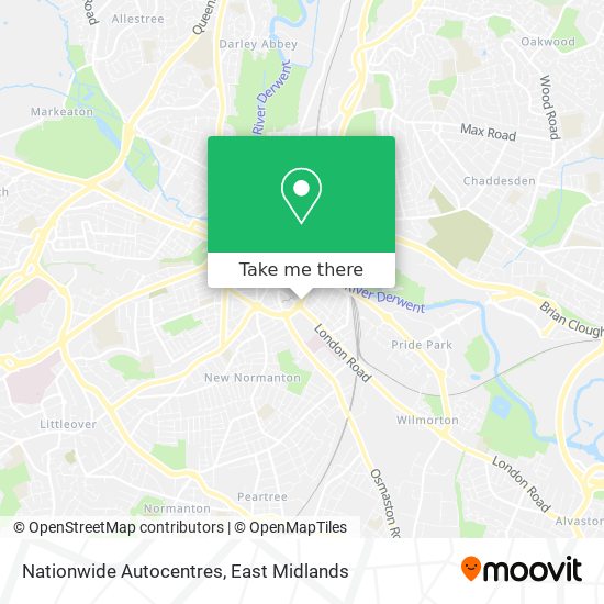 Nationwide Autocentres map