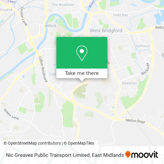Nic Greaves Public Transport Limited map