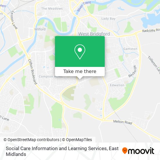 Social Care Information and Learning Services map