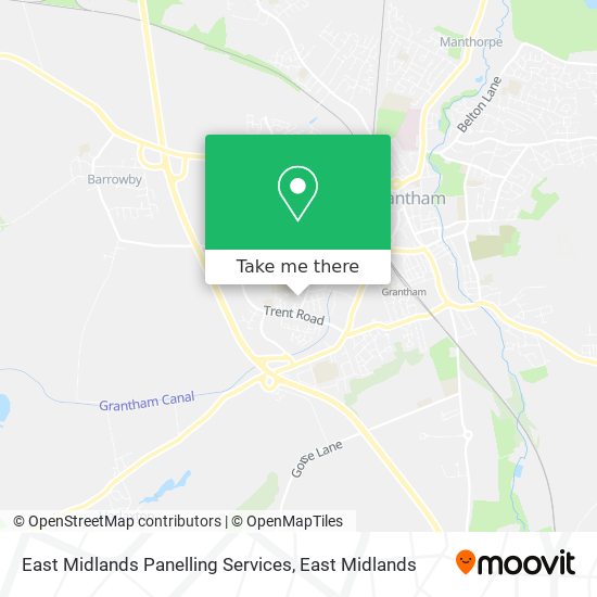 East Midlands Panelling Services map