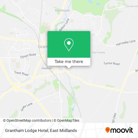 Grantham Lodge Hotel map