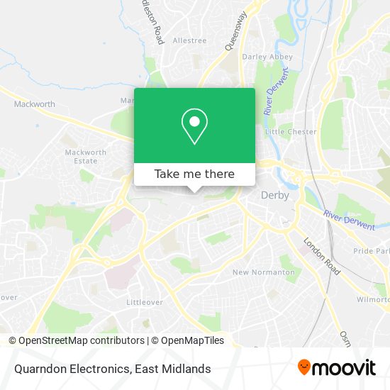 Quarndon Electronics map