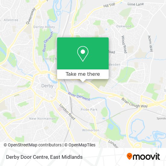 Derby Door Centre map