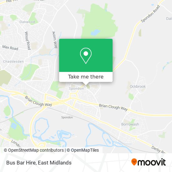 Bus Bar Hire map