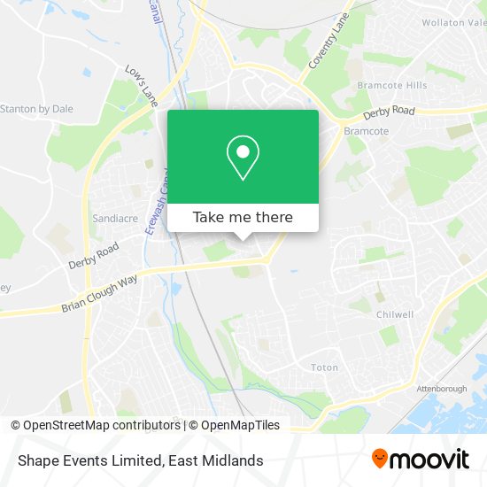 Shape Events Limited map