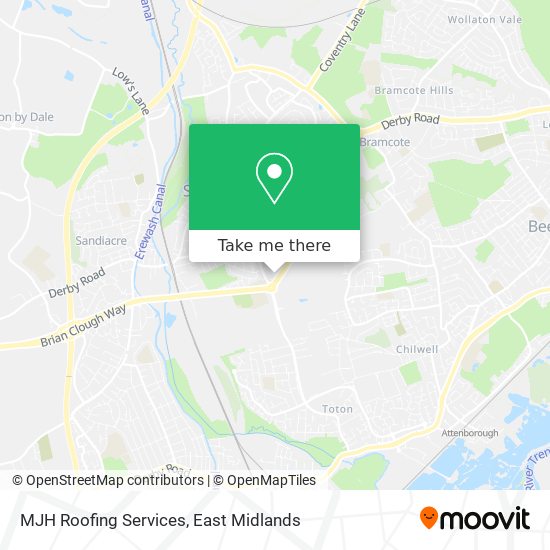 MJH Roofing Services map
