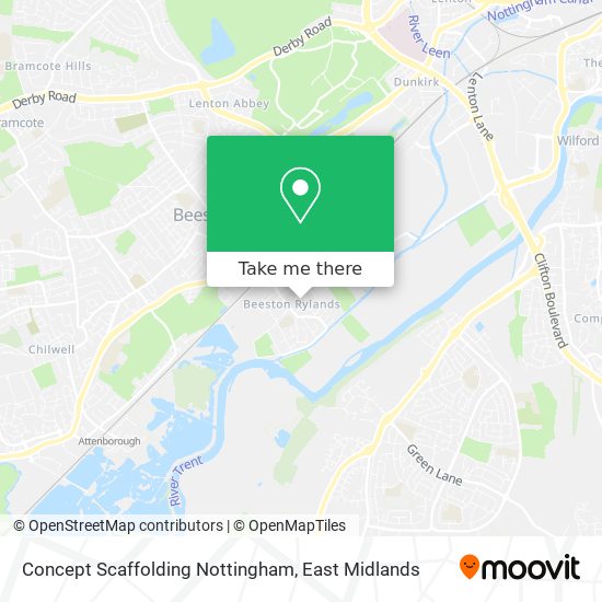 Concept Scaffolding Nottingham map