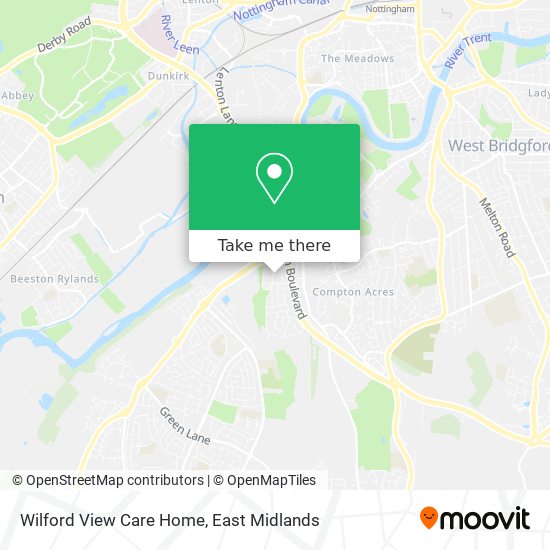 Wilford View Care Home map