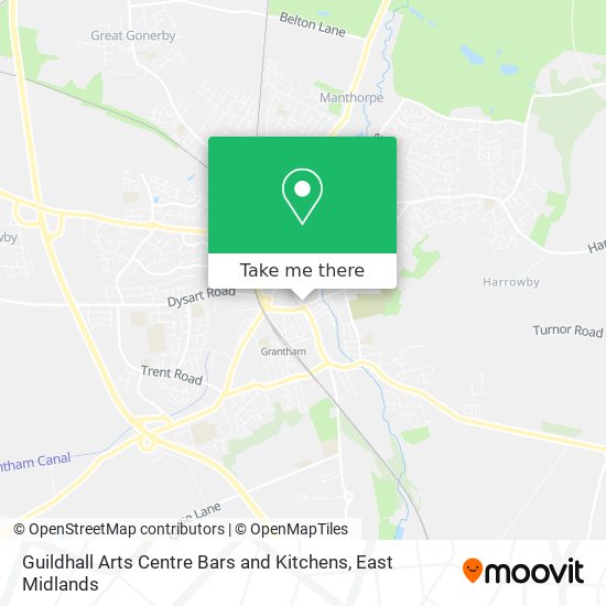 Guildhall Arts Centre Bars and Kitchens map