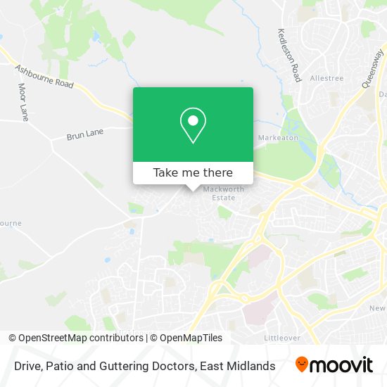 Drive, Patio and Guttering Doctors map