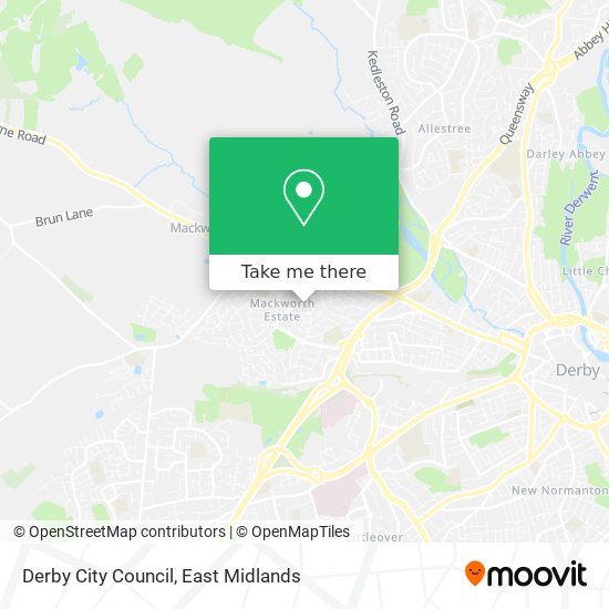 Derby City Council map