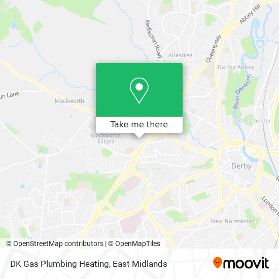 DK Gas Plumbing Heating map