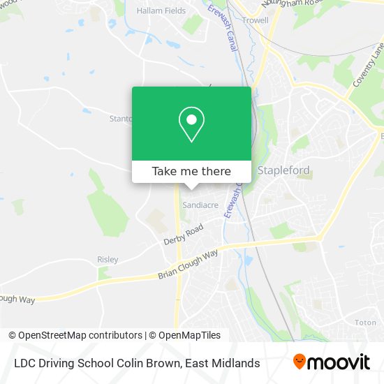 LDC Driving School Colin Brown map