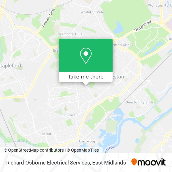 Richard Osborne Electrical Services map