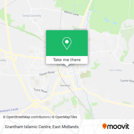 Grantham Islamic Centre map