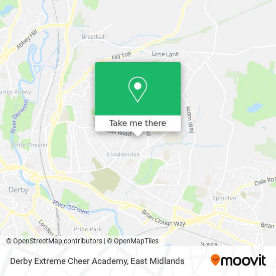 Derby Extreme Cheer Academy map