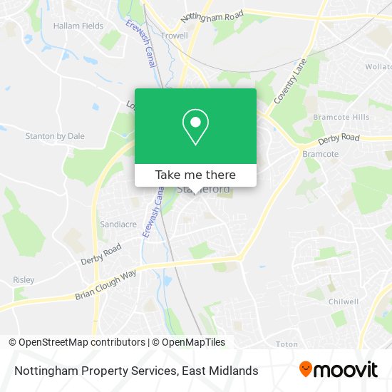 Nottingham Property Services map