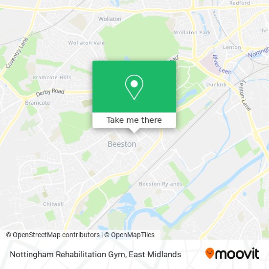 Nottingham Rehabilitation Gym map