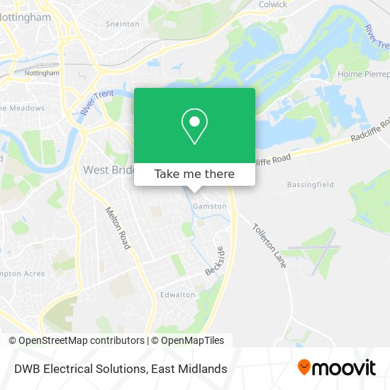 DWB Electrical Solutions map