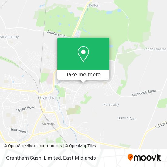 Grantham Sushi Limited map