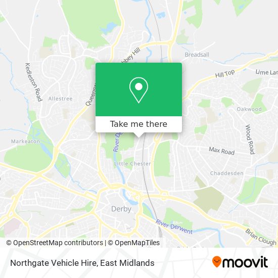 Northgate Vehicle Hire map