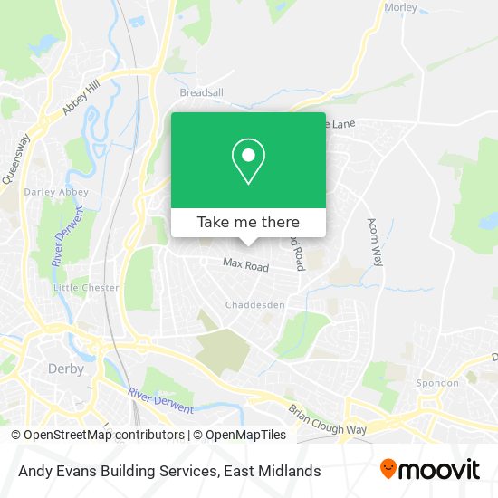 Andy Evans Building Services map