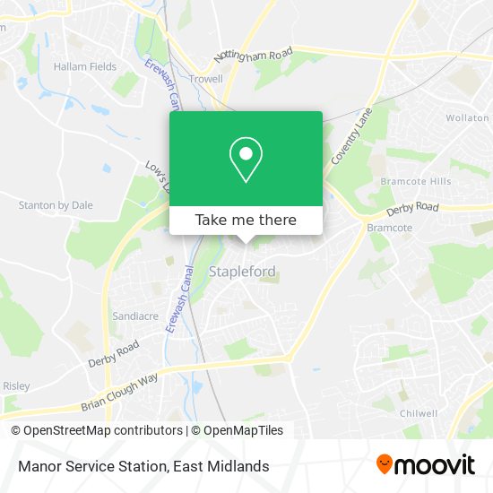 Manor Service Station map