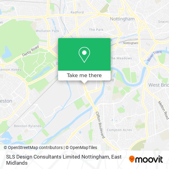 SLS Design Consultants Limited Nottingham map