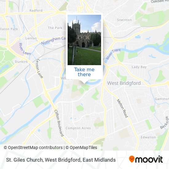 St. Giles Church, West Bridgford map