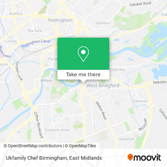 Ukfamily Chef Birmingham map