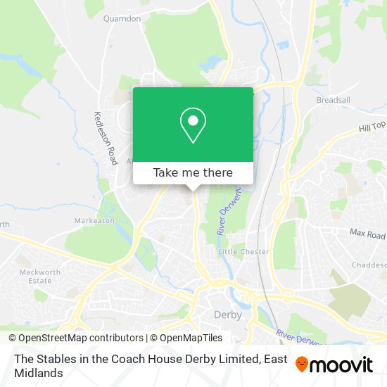 The Stables in the Coach House Derby Limited map