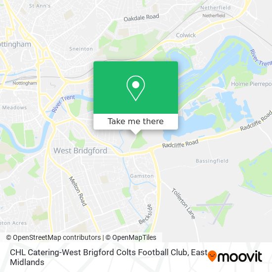 CHL Catering-West Brigford Colts Football Club map